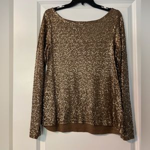 J. Crew sequin shirt